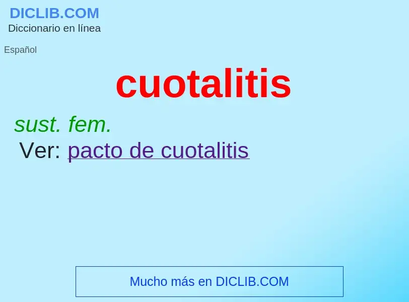 Что такое cuotalitis - определение