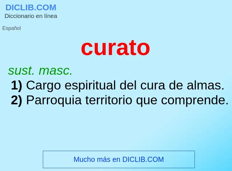 What is curato - definition