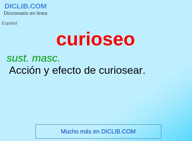 What is curioseo - meaning and definition