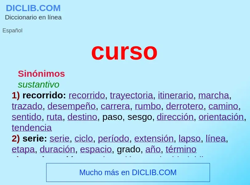 Wat is curso - definition