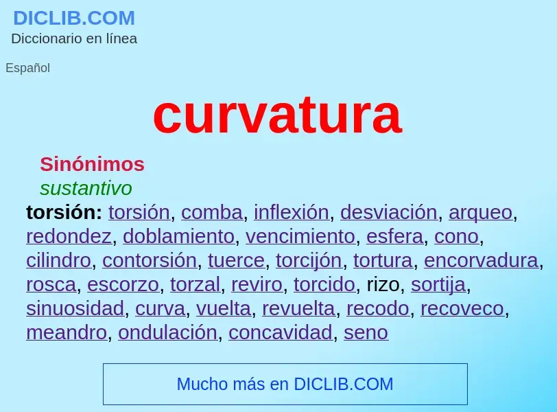 What is curvatura - definition