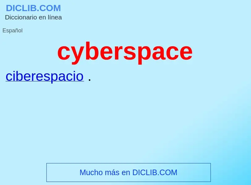 Che cos'è cyberspace - definizione