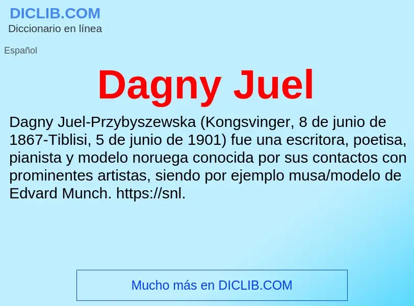 Что такое Dagny Juel - определение