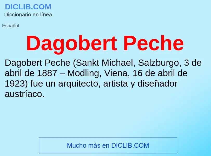 Что такое Dagobert Peche - определение