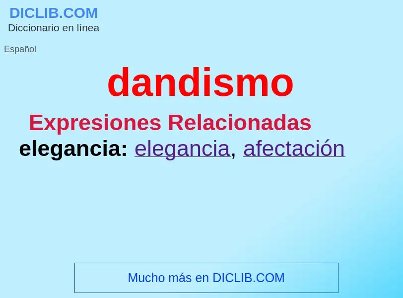 Wat is dandismo - definition