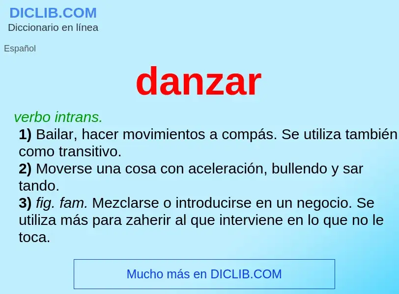 O que é danzar - definição, significado, conceito