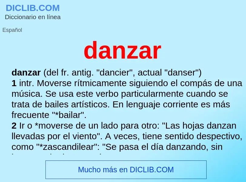 Wat is danzar - definition