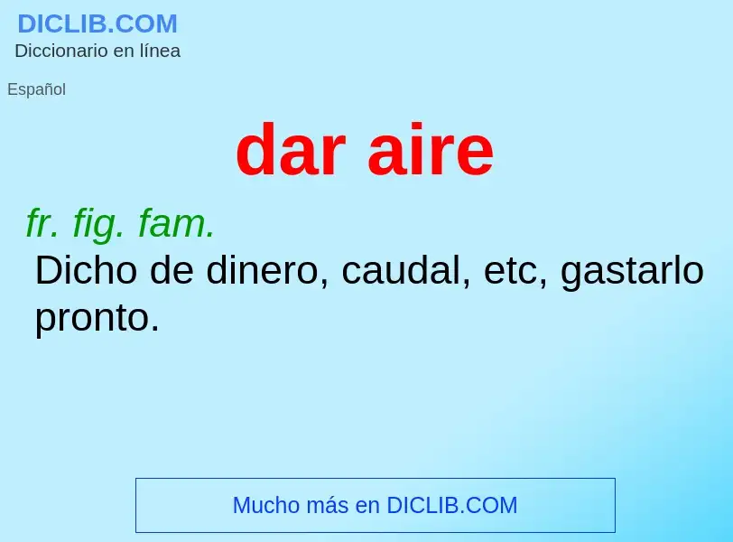 Wat is dar aire - definition