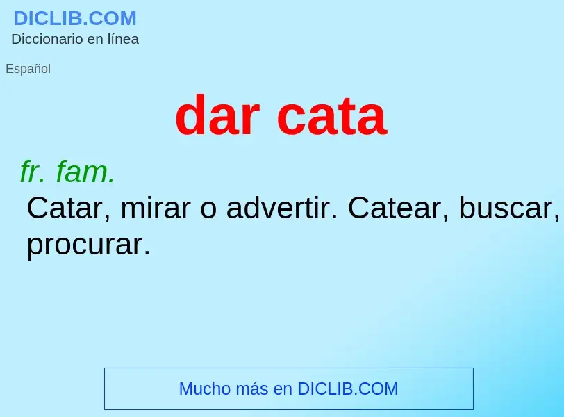 What is dar cata - meaning and definition