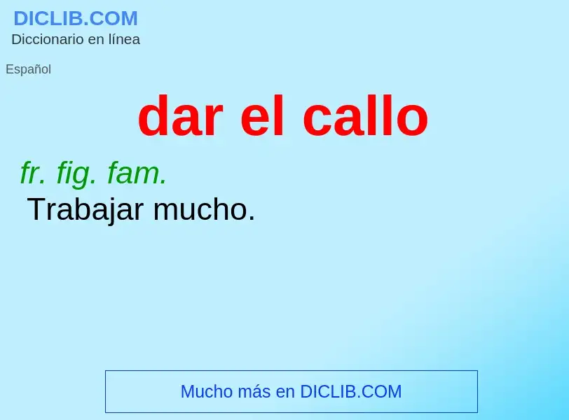 What is dar el callo - definition