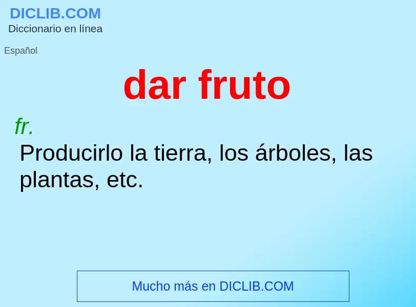 O que é dar fruto - definição, significado, conceito