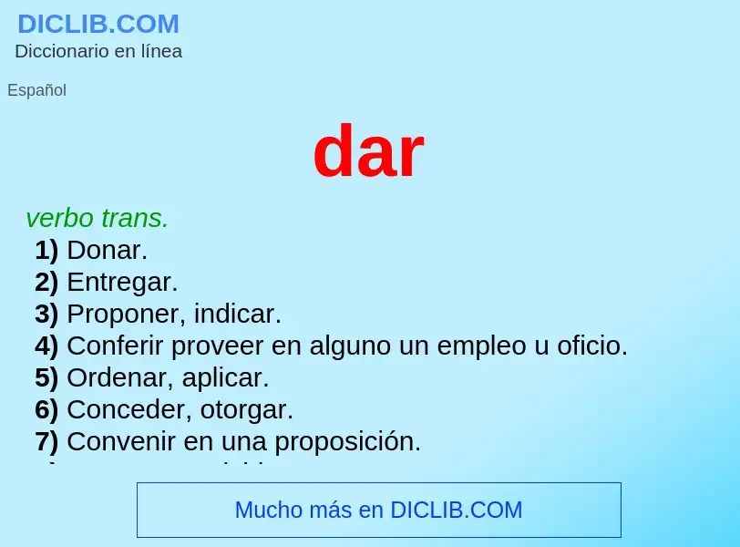 What is dar - definition