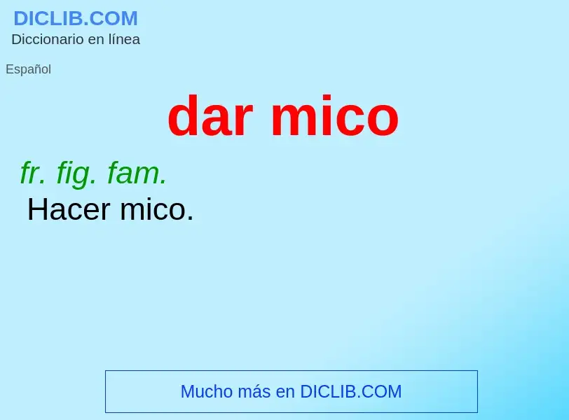 Что такое dar mico - определение