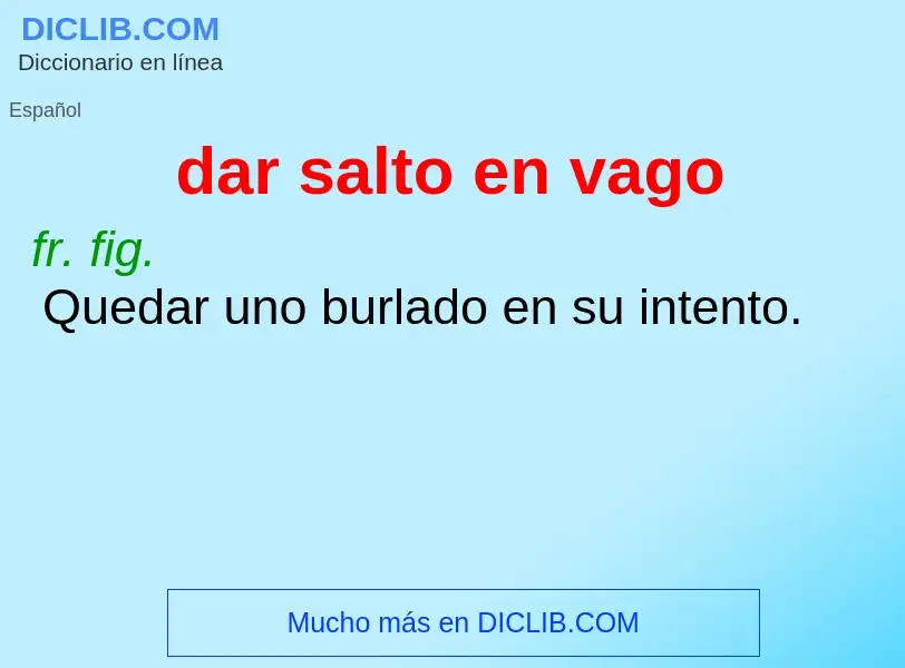 Wat is dar salto en vago - definition