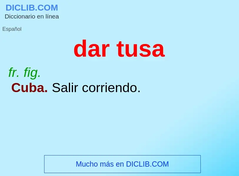 What is dar tusa - meaning and definition