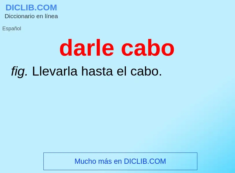 Wat is darle cabo - definition