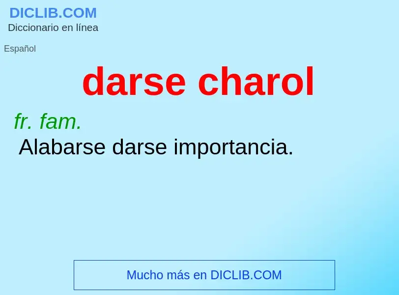 What is darse charol - definition