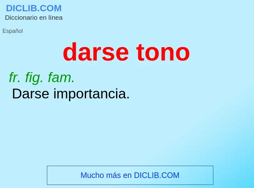 What is darse tono - definition