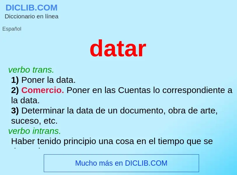 Wat is datar - definition