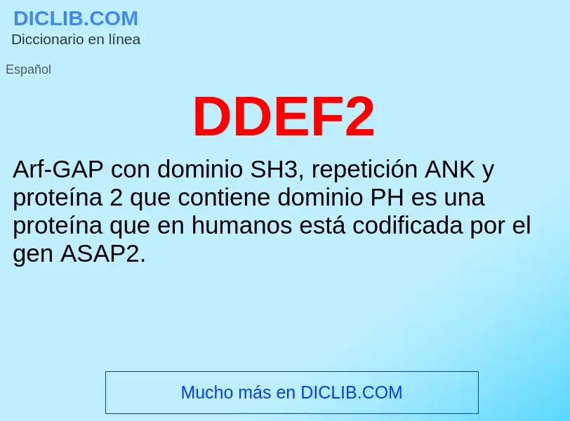 ¿Qué es DDEF2? - significado y definición