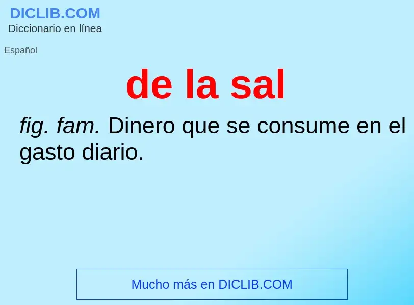 What is de la sal - definition