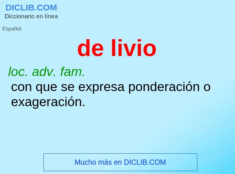 ¿Qué es de livio? - significado y definición