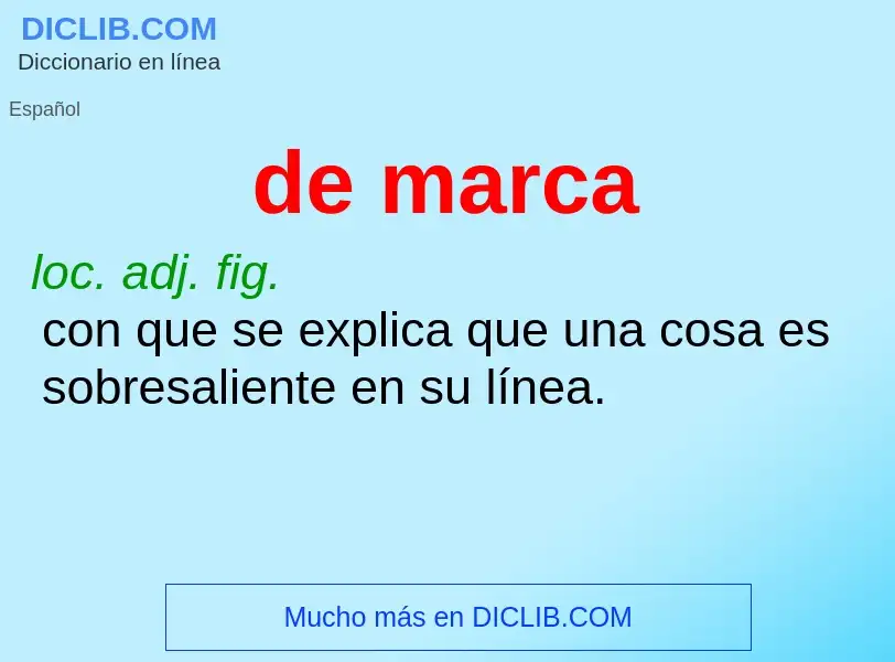 Wat is de marca - definition