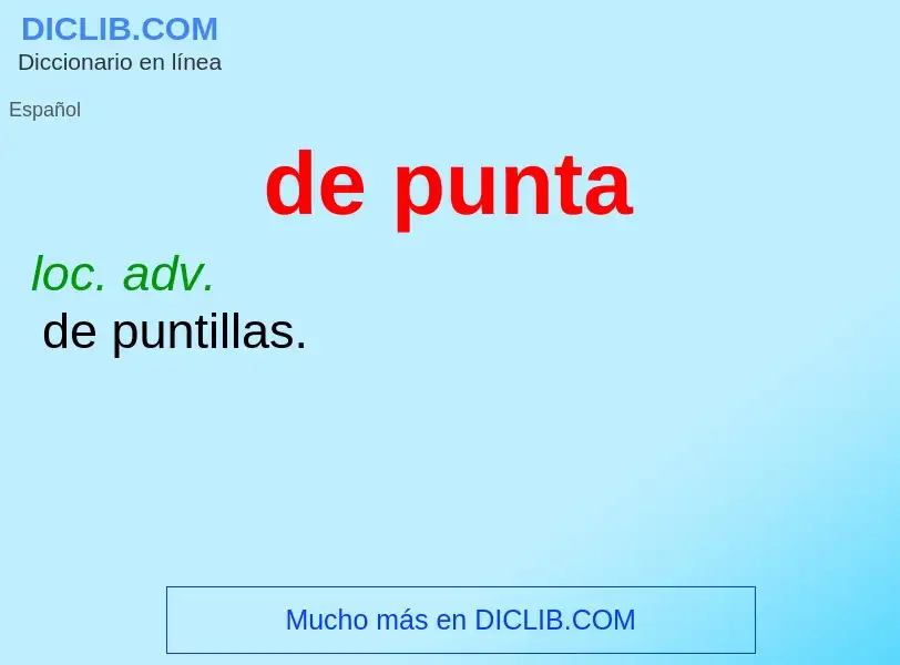 Wat is de punta - definition