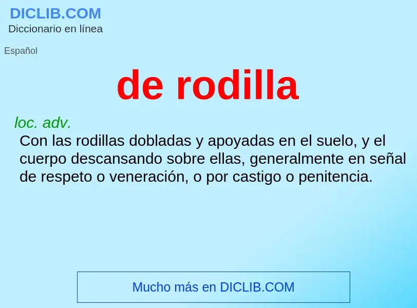 Wat is de rodilla - definition