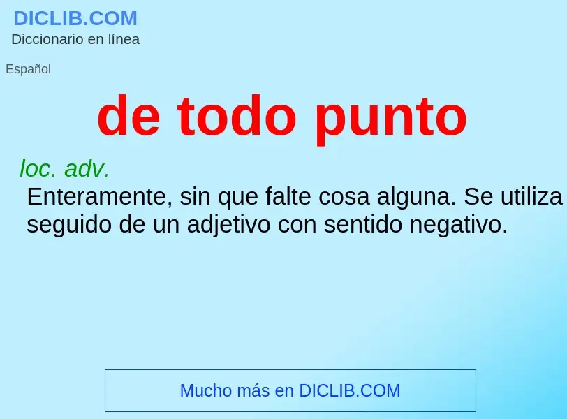 Wat is de todo punto - definition