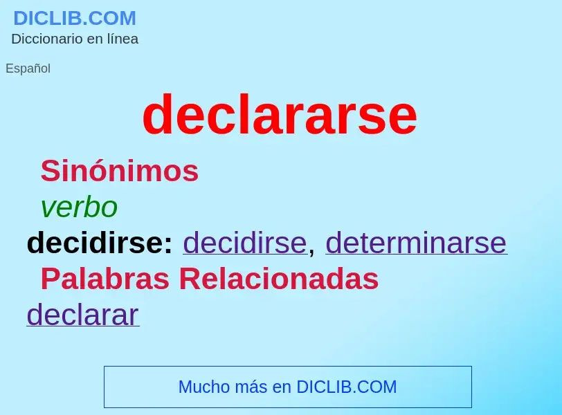 Wat is declararse - definition