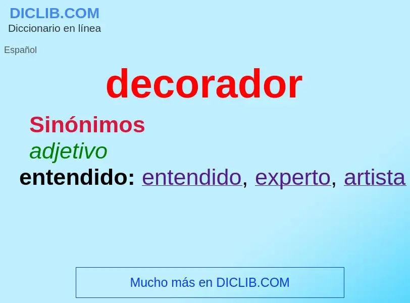 What is decorador - definition