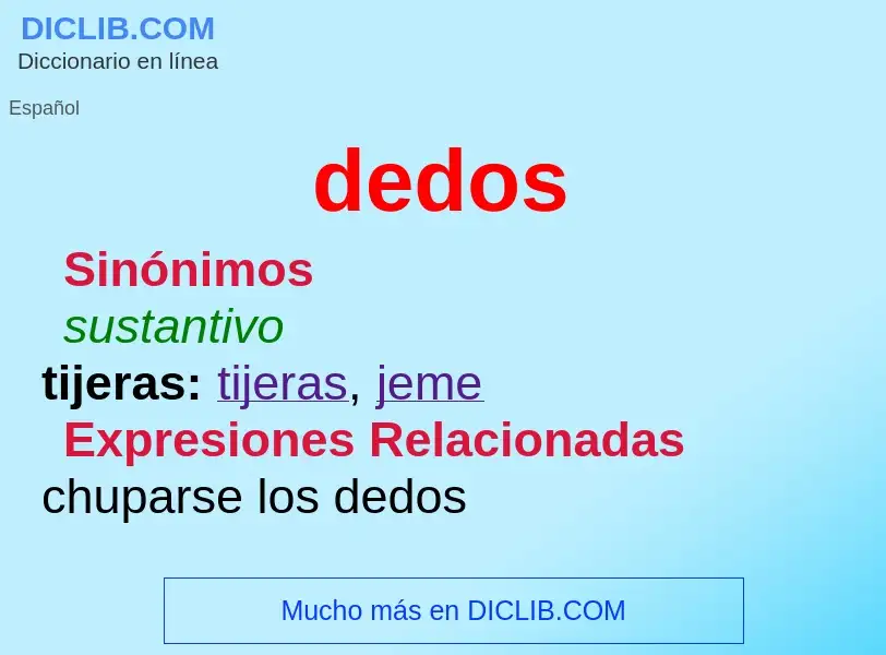 What is dedos - definition