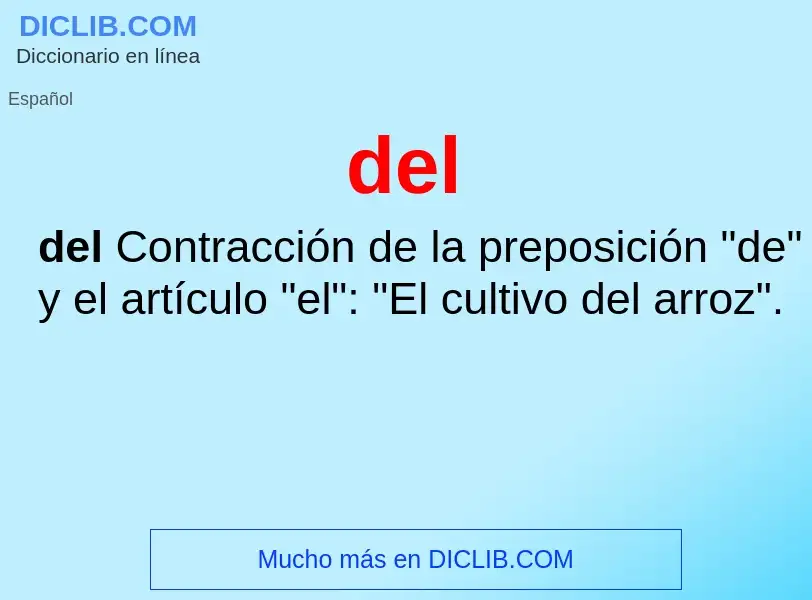 Wat is del - definition