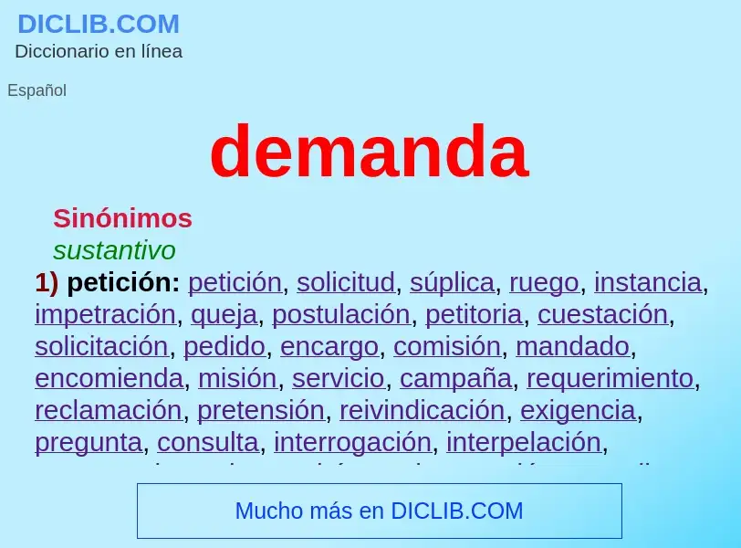 Wat is demanda - definition