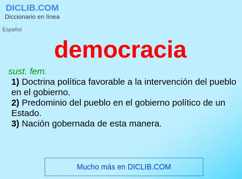 What is democracia - definition