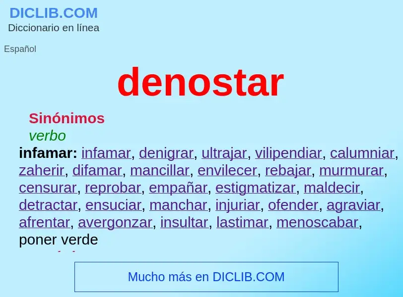 What is denostar - definition