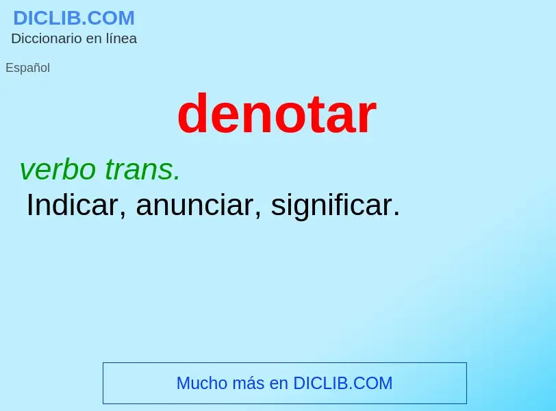 Wat is denotar - definition