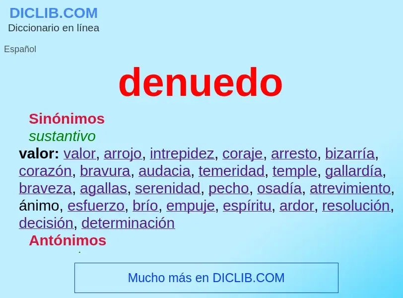 Was ist denuedo - Definition