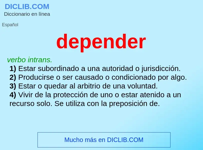 Wat is depender - definition