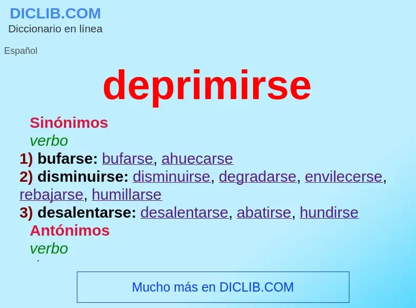 O que é deprimirse - definição, significado, conceito