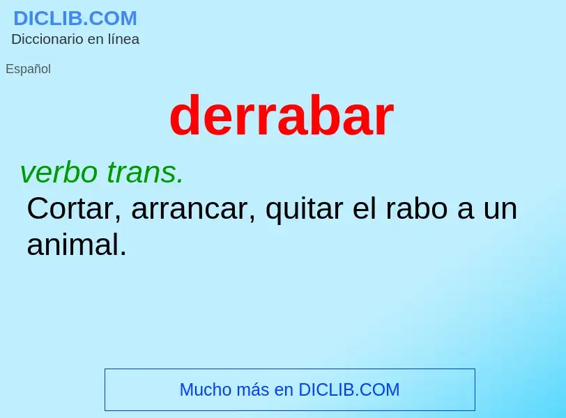 Wat is derrabar - definition