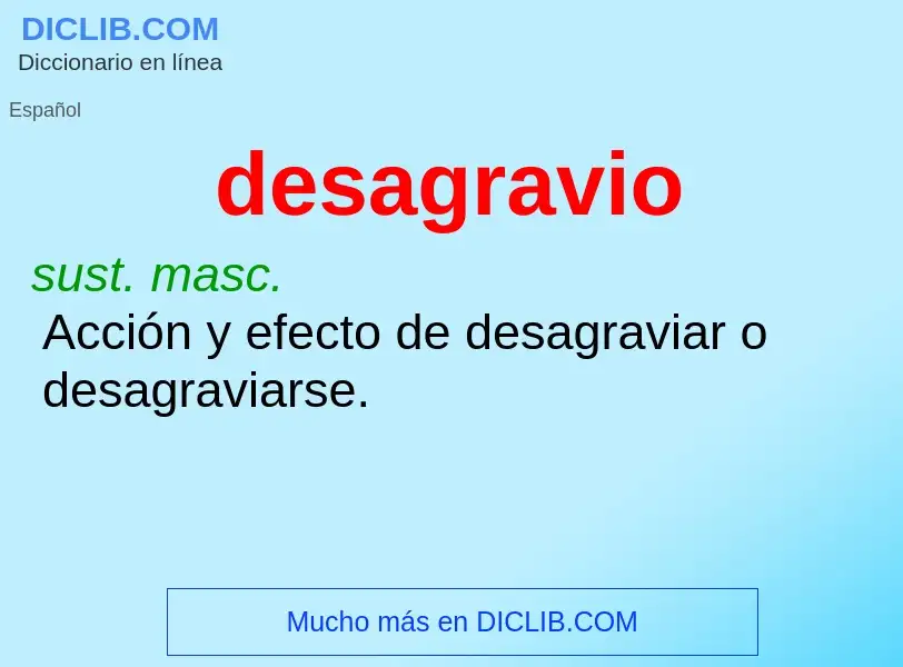 What is desagravio - meaning and definition