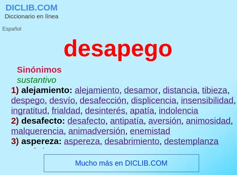 What is desapego - definition