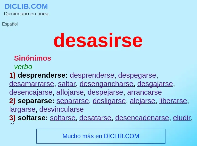 Wat is desasirse - definition