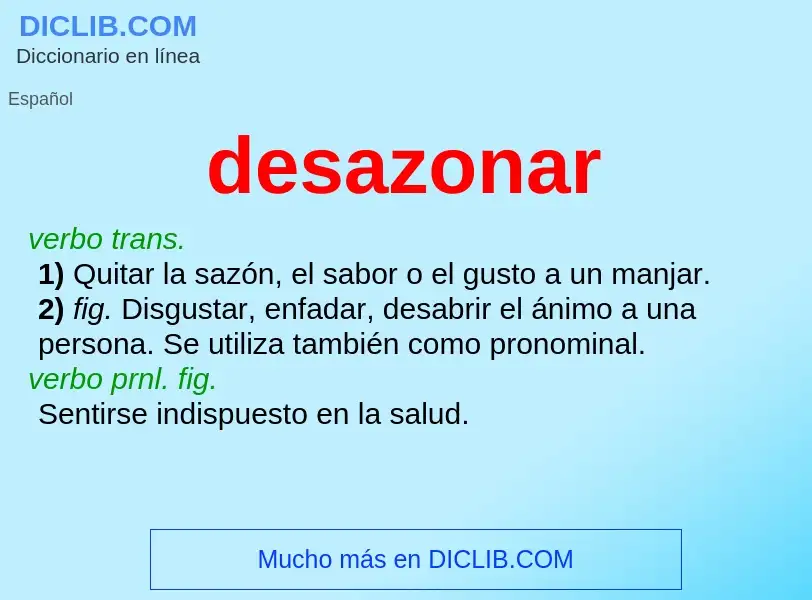 ¿Qué es desazonar? - significado y definición