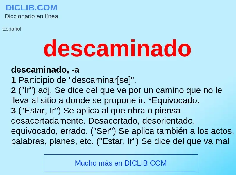 Was ist descaminado - Definition