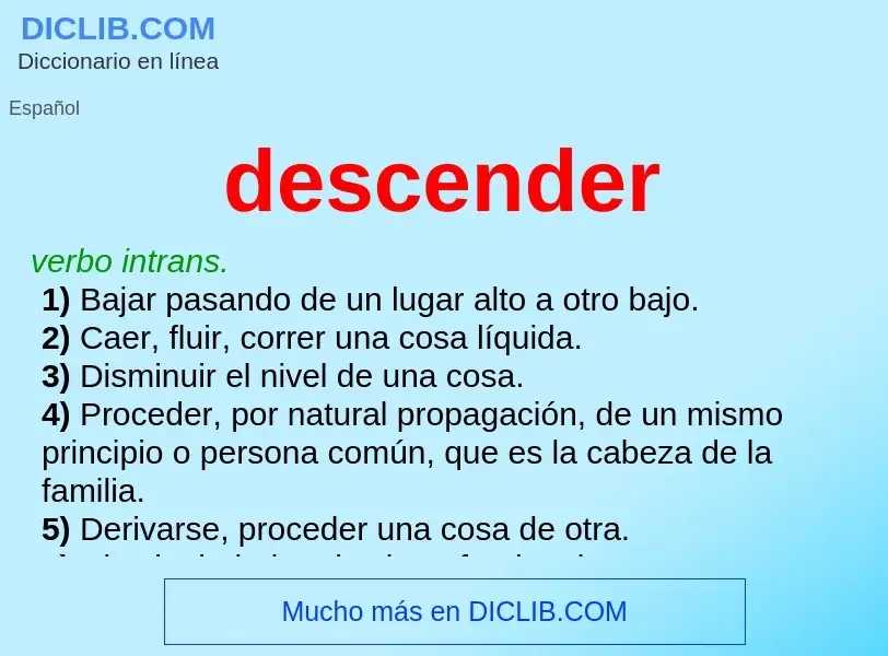 What is descender - definition