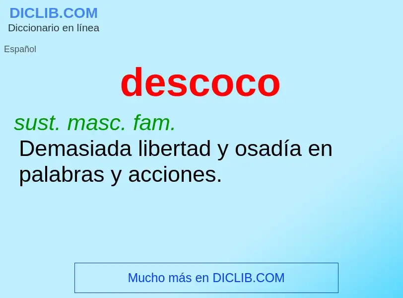 What is descoco - definition