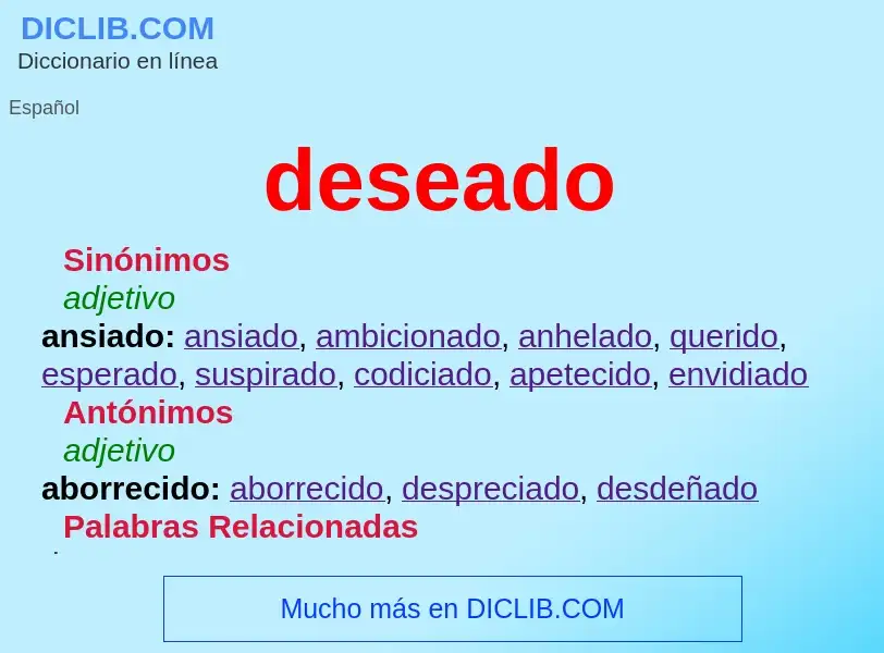 Wat is deseado - definition